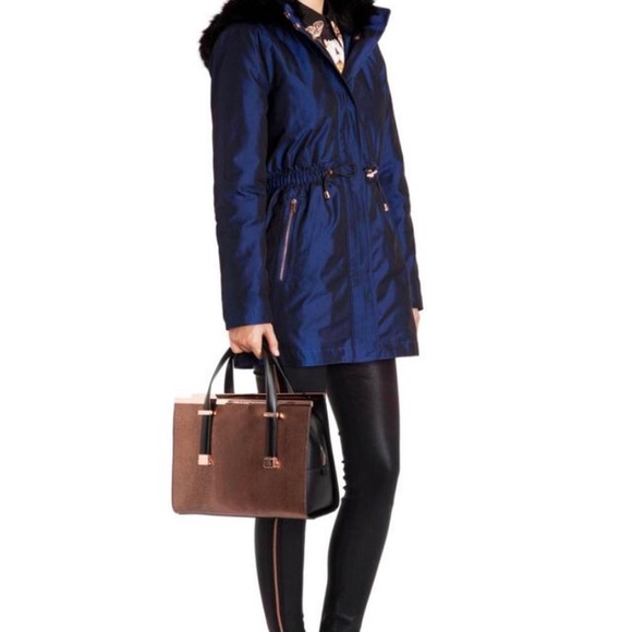 💙 Ted Baker ‘Kalissa’ Hooded Parka Coat - Picture 2 of 16